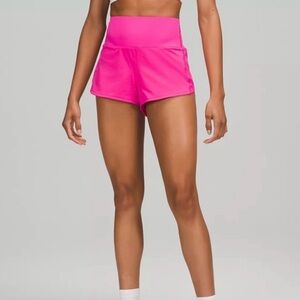 lululemon Speed Up Shorts Size 4, 4” Sonic Pink